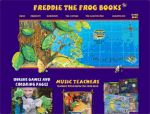 Tablet Screenshot of freddiethefrogbooks.com